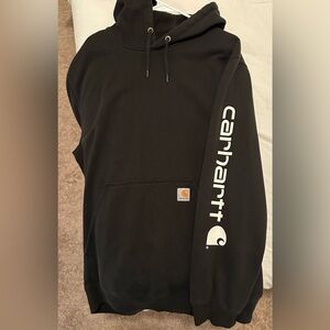 Men’s black size XL carhartt hooded sweatshirt